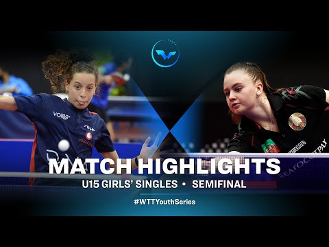 Table Tennis 🥍 Hana Goda vs Veranika Varabyova | WTT Youth Star Contender Lisbon | U15 | GS | SF
