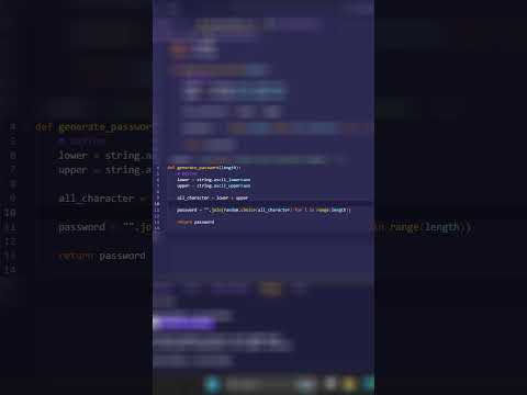 โปรแกรมสุ่มรหัสผ่านด้วยpytho