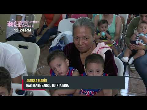 Entregan paquetes alimenticios a madres con partos múltiples de Managua - Nicaragua