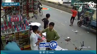 انفجار مروع وسط الطريق