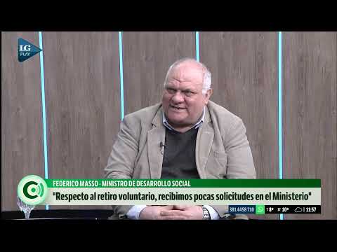 Federico Masso: Respecto al retiro voluntario, recibimos pocas solicitudes en el Ministerio