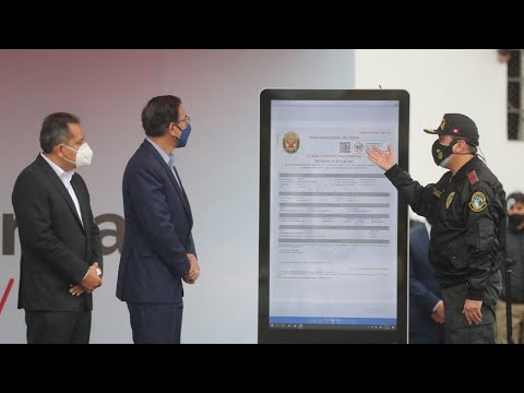 Presidente Martín Vizcarra participa del lanzamiento de APP Denuncia Policial Digital