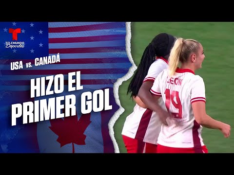 Adriana León hace el 0-1 para Canadá | SheBelieves Cup | Telemundo Deportes