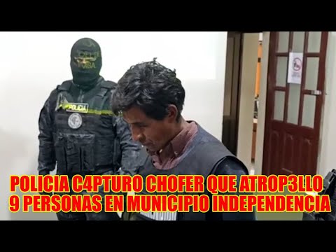 COMANDO POLICIAL PRESENTO CHOFER QUE ATROP3LLO 9 PERSONAS Y DEJO 19 PERSONAS H3RIDOS..