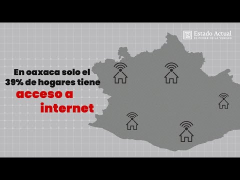 En Oaxaca solo el 39 % de hogares tiene acceso a internet