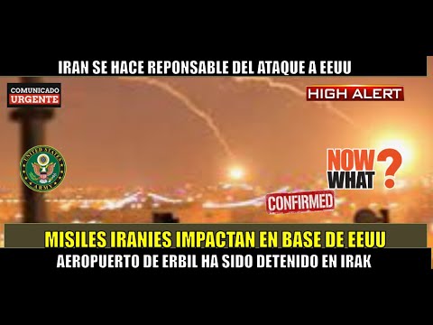 URGENTE! IRAN lanza ATAQUE con misiles a consulado de EEUU en IRAK ERBIL