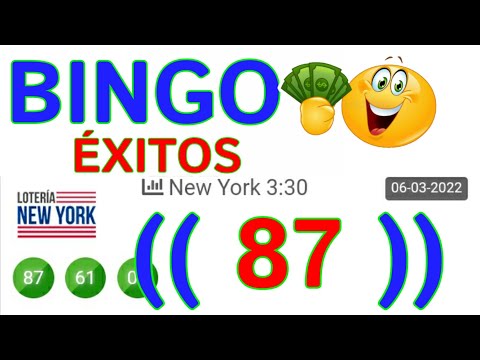 Éxitos HOY..! (( 87 )) Bingo HOY..! loteria NEW YORK TARDE de HOY | Números reales 05 de éste DÍA