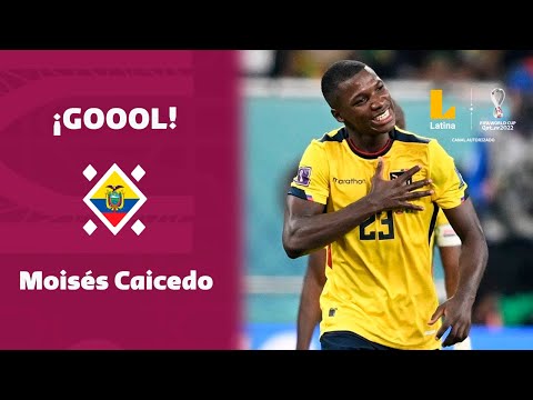 Moisés Caicedo puso el 1-1 a favor de Ecuador que disputa su clasificación contra Senegal