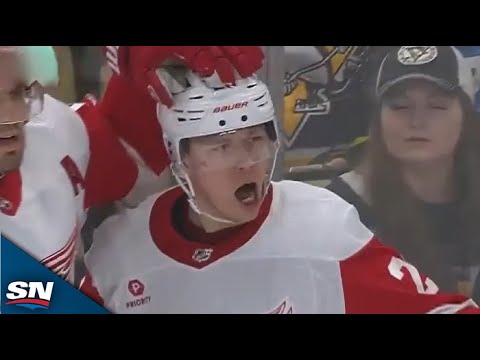 Lucas Raymond Scores Clutch Hat Trick vs. Penguins