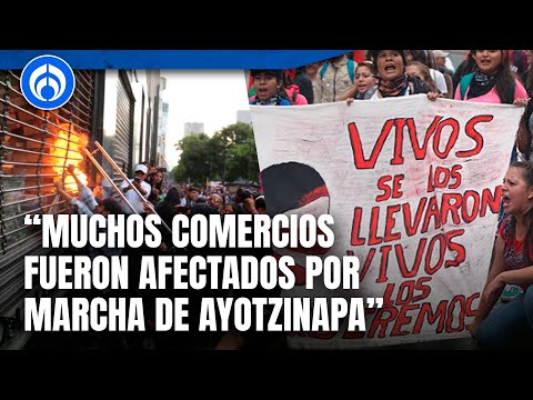 No podemos tolerar los daños a comercios tras marcha de Ayotzinapa: José de Jesús Rodríguez