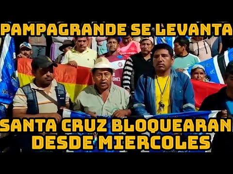 ORGANIZACIONES MUNICIPIO DE PAMPAGRANDE ANUNCIAN BLOQUEOS INDEFINIDOS APARTIR DEL MIERCOLES ..