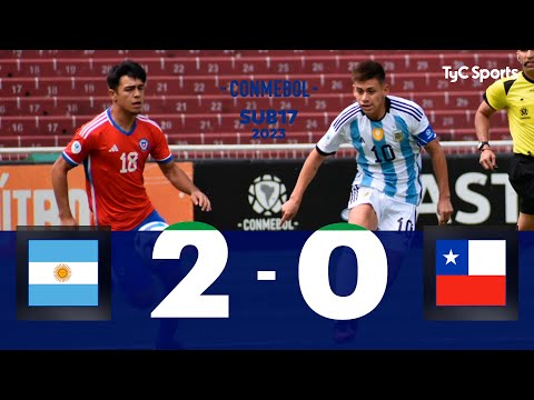 Argentina 2-0 Chile | Sudamericano Sub 17 Ecuador 2023 – Hexagonal Final (Fecha 1)