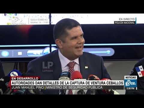 Conferencia de Prensa captura Gilberto Ventura Ceballos