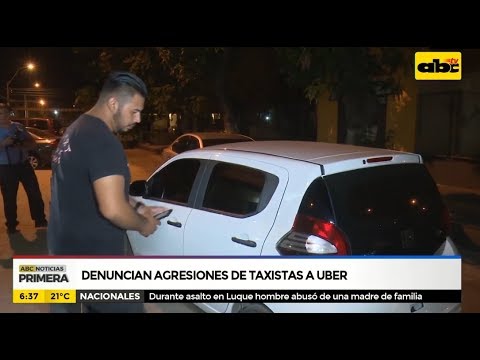 Denuncian agresiones de taxistas a UBER