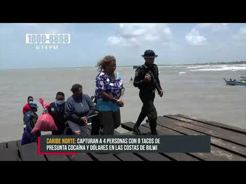 Capturan a dos mujeres y dos varones por narcotráfico en Puerto Cabezas - Nicaragua