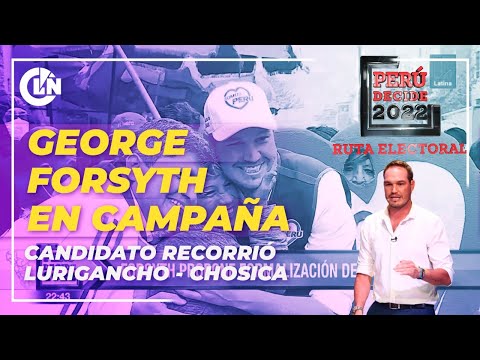 George Forsyth estuvo en campaña recorriendo Lurigancho - Chosica