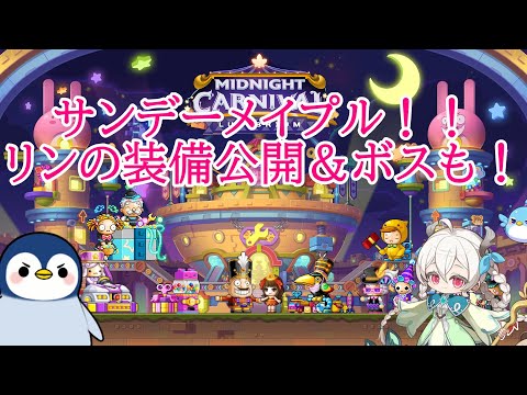 【質問疑問歓迎】サンデーメイプル！！ リンの装備公開＆ボスも！！  #メイプルストーリー