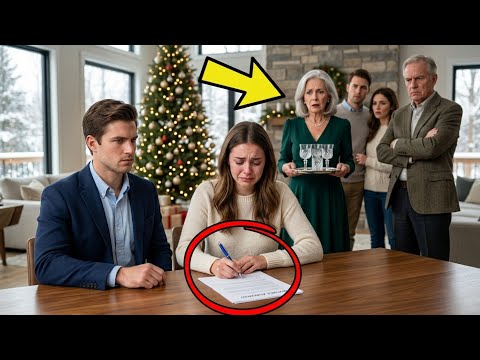 Sie unterschrieb die Scheidungspapiere weinend an Weihnachten… doch niemand wusste,