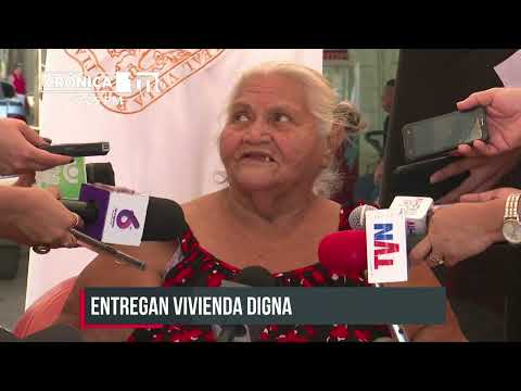 Entregan en Managua una vivienda digna como regalo de cumpleaños a Doña Ana - Nicaragua