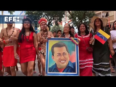 Chavismo marcha en Caracas por el Día de la Resistencia Indígena y condena el genocidio español