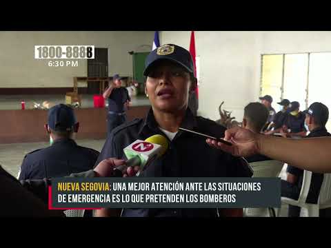 Bomberos Unidos actualizan conocimientos en Nueva Segovia - Nicaragua