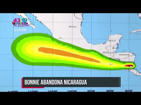 Tormenta tropical Bonnie ya se encuentra en el Océano Pacífico - Nicaragua
