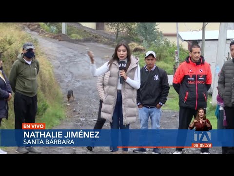 Vecinos de Santa Bárbara, sur de Quito, denuncian calles en mal estado