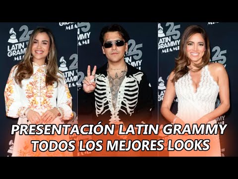 Los MEJORES LOOKS en la PRESENTACIÓN de los Latin Grammy