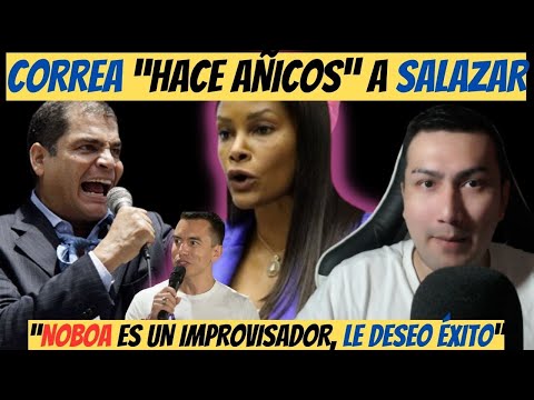 Rafael Correa saca los trapos sucios de SALAZAR y LASSO | Correa le desea buen gobierno a NOBOA