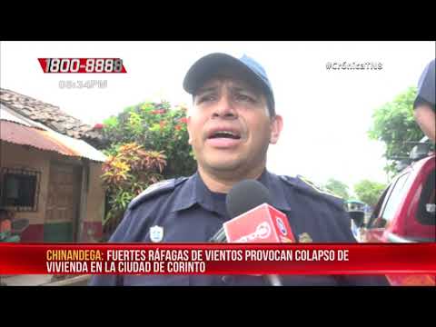Dos viviendas colapsan en la ciudad de Corinto, Chinandega – Nicaragua