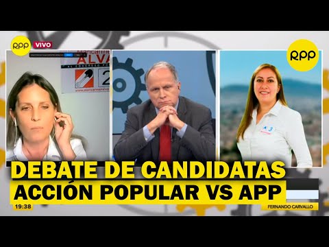 Debate de candidatas: Katherine Ampuero (APP) y Maricarmen Alva (Acción Popular)