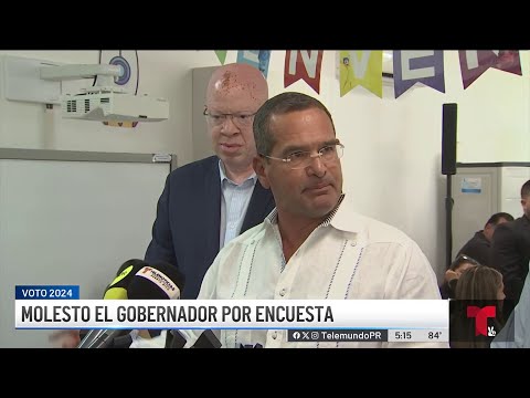 Pierluisi reacciona molesto por resultados de encuesta