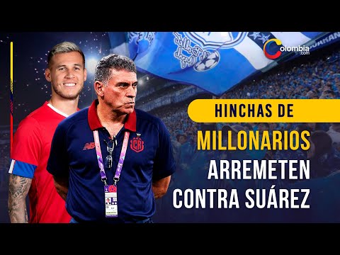 Hinchas de Millonarios arremeten contra Suárez por la ausencia de Juan Pablo Vargas tras la goleada