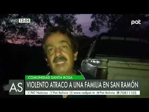 Caso atraco: violento atraco a una familia en San Ramon