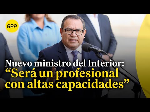 Alberto Otárola anunció que nuevo ministro del Interior jurará mañana
