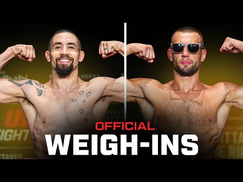Whittaker vs de Ridder Weigh-Ins | UFC Abu Dhabi