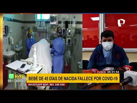 Cusco: Bebé de 45 días de nacida fallece por COVID-19