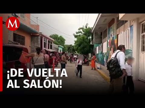 Regresan a clases 111 mil alumnos en mil 70 escuelas de la región del Istmo de Tehuantepec, Oaxaca