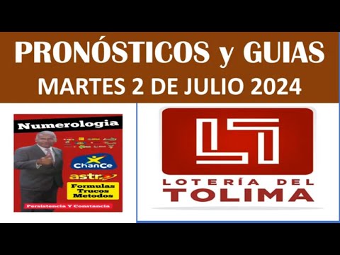LOTERIA DEL TOLIMARESULTADOS DE LA  HOY MARTES 2 jul 2024 #loteriadeltolima