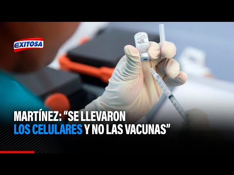 Martínez sobre robo a brigada de vacunación: Se llevaron los celulares y no las vacunas