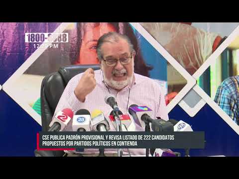 Avanza Calendario Electoral en Nicaragua: Publican el padrón provisional
