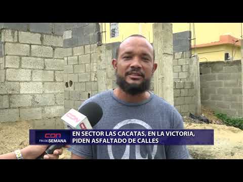Sector Las Cacatas, piden asfalto de calles