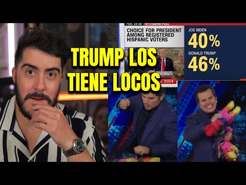 Actor anti Trump PIERDE LA CORDURA al descubrir que los latinos PREFIEREN a Trump que a Biden