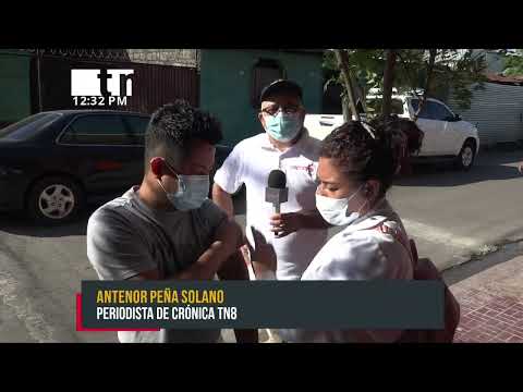 Vacunan contra el COVID-19 a familias del barrio Santo Domingo, en Managua - Nicaragua