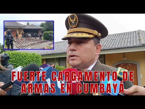 Policía encuentra arsenal de armas en Cumbayá