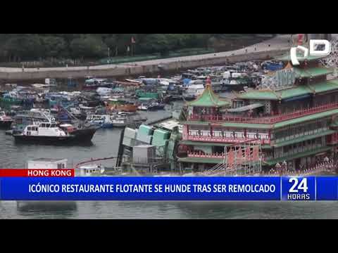 Hong Kong: Restaurante Flotante se hunde tras ser remolcado