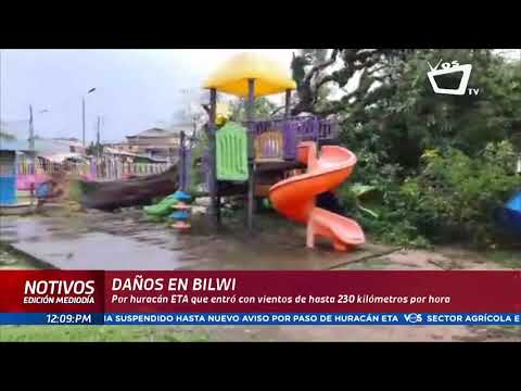 NOTIVOS: Daños en la ciudad de Bilwi tras la entrada del huracán ETA