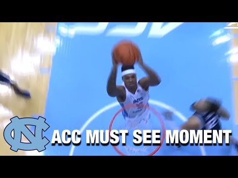 Acc Football Basketball 🏀 UNC's Armando Bacot's Classic Block & Dunk | ACC Must See Moment