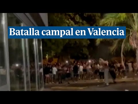 Los residentes de un colegio mayor atacan a otro con gran violencia en Valencia