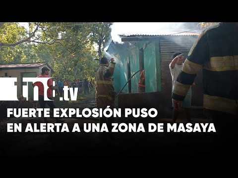 ¡Boom! Fuerte explosión estremeció al pueblo de Masaya - Nicaragua